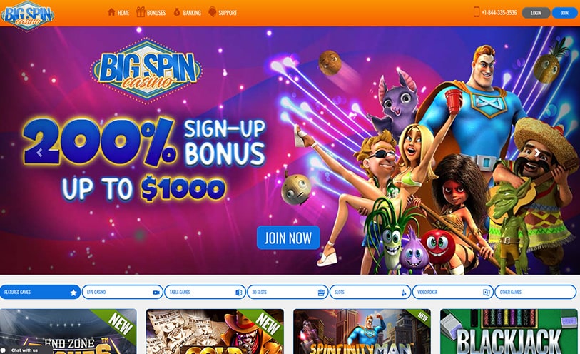 Big spin casino promo code