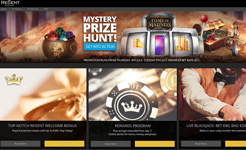 Regent casino bonus codes