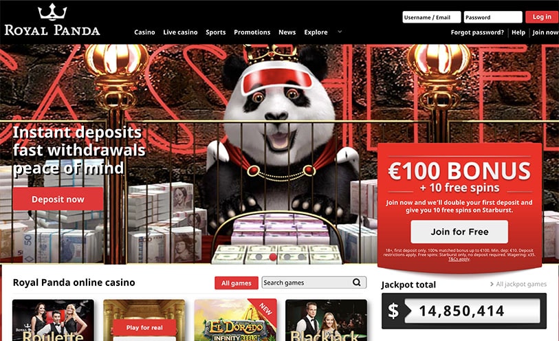 download panda master casino