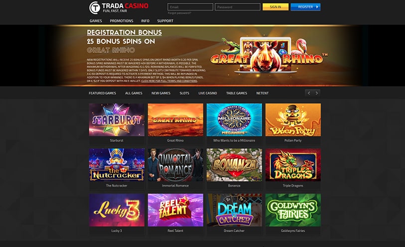 Trada Casino Review